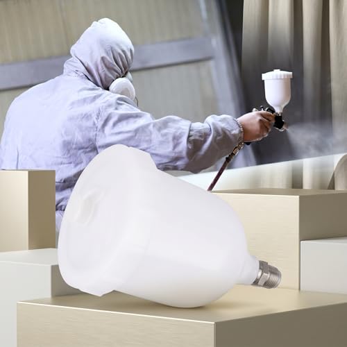 Image of 600ml Spray Gun Pot Feed Plastic Paint Cup for D-evilbiss G TI /T-EKNA Pro FLG