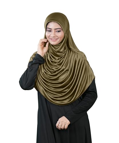 Image of Mehar Hijab Stretchable Frilled Hijab Scarf for Muslim Women | Soft Polyester Stylish Hijab for Women & Teenagers Faeezah Hijab