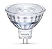Produktbild Philips 8718696523490 A+, LED-Leuchtmittel, Glas, 5 W, GU5.3, silber, 5,1 x 5,1 x 4,5 cm