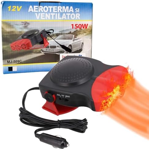 WISCLASS Portable Car Heater Defroster,150W 12V Collapsible Car Heaters ...