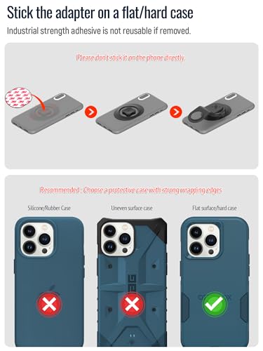 sincetop Soporte Movil Bicicleta,Soporte Movil Bici Montaña,Montaje en vástago para Celular,Abrazadera Aluminio Manillar, rápido Fijar/Desmontar MTB/Carretera【Series C - 1ra Gen】 - imagen 8