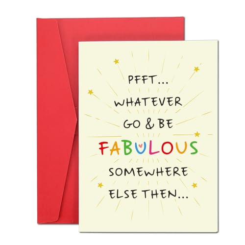 Farewell Goodbye Cards for Coworkers, Going Away Bon Voyage Card,