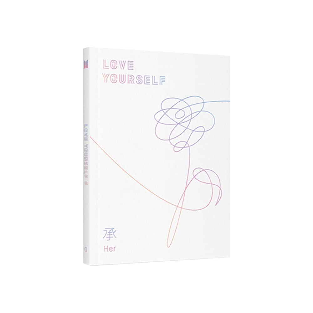 BTS Love Yourself Her [O Version] 5th Mini Album CD+Photobook+Photocard+Mini Book+Sticker Pack+(Extra BTS 6 Photocards+1 Double-Sided Photocard+Pocket Mirror+Logo Hologram Sticker)