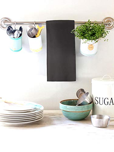Urban Villa Kitchen Towels Premium Quality 100% Cotton Solid Kitchen Towels Set Of 6 Ultra Soft Size 20X30 Inches Grey Color Kitchen Towel Highly Absorbent Kitchen Towels #TOP5