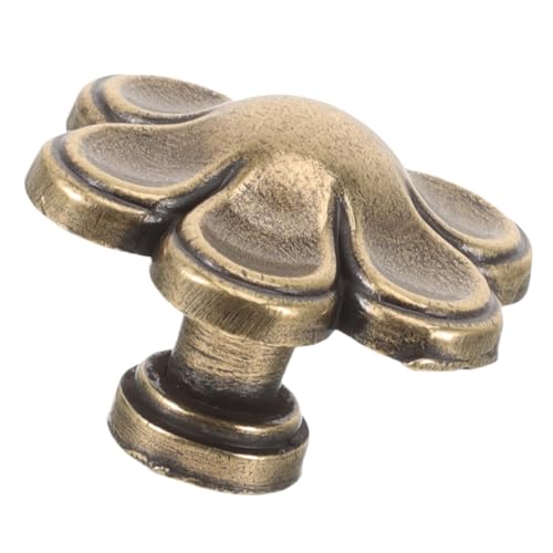 Operitacx Pomo Vintage de Forma de Flor para Armarios y Tirador Decorativo Único Acabado Antiguo Estilo Retro para Muebles Cómodo y Resistente