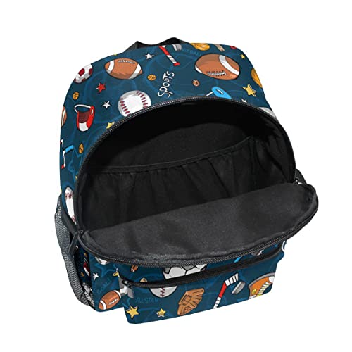 Fisyme Toddler Backpack Cartoon Baseball Sports School Bag Kids Backpacks for Kindergarten Preschool Nursery Girls Boys, M by Fisyme - Used condition - Image 5
