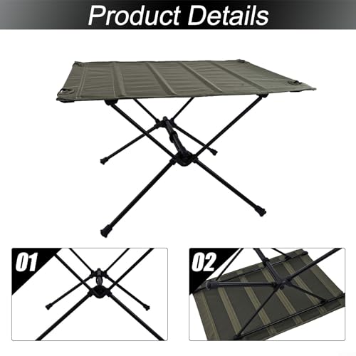 Table de camping pliable et légère pour éviter de manger sur le sol - 7