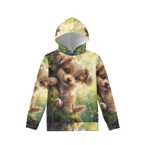 Boys Girls Animal Pullover Hoodies Travel School Long Sleeve Casual Hooded Sweatshirt