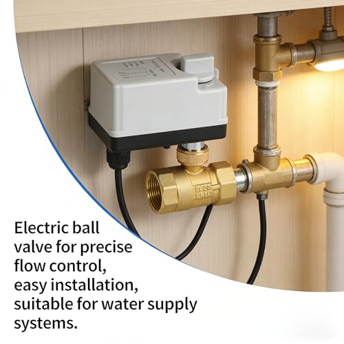 Válvula de bola de motor de 2 vías DN25 y AC220V optimizada para control preciso de fluidos 7