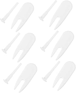 SUPVOX 6 Sets Yoga Ball Air Plug Basketball Inflator Plug Jump Air Stopper Yoga Plug Replacement Exercise Pin Adapter Kit Plug Pin White Pp Material Croissant Yoga Suit Fitness