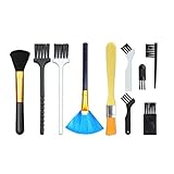 Brosse pour clavier : idéale pour nettoyer la machine, téléphone portable, les ordinateurs, clavier, etc. dans les espaces difficiles d'accès, brosse anti-poussière