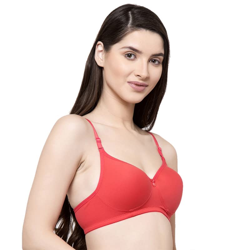 Image of Groversons Paris Beauty Women's Padded, Non-Wired, Seamless T-Shirt Bra (BR184)
