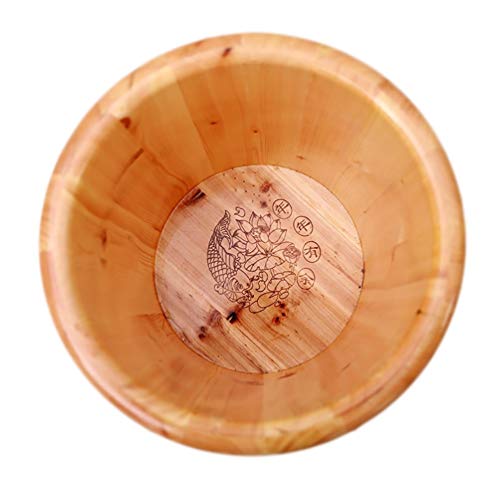 Cubeta de madera para baño de pies para adultos miniatura 2