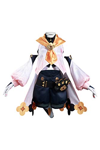 NoryNick Genshin Impact Diona Cosplay Costume Halloween Carnaval Manteau Pantalon Tenues - Noir - Small Cover
