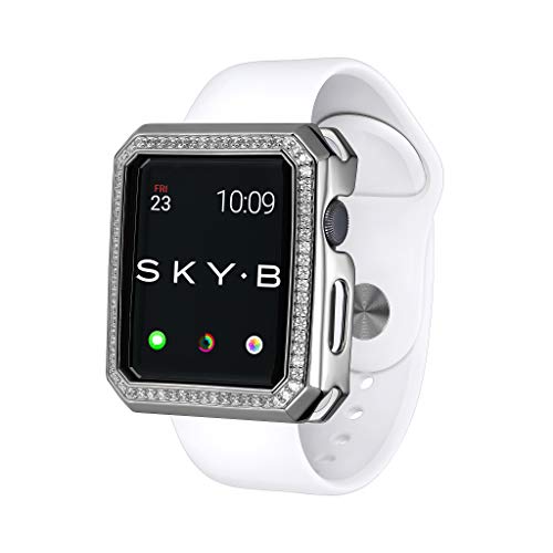 SKYB Deco Halo Silver Protective Jewelry Case for Apple Watch Series 1, 2, 3, 4, 5 Devices - 42mm SKYB Deco Halo Silver Protective Jewelry Case for Apple Watch Series 1, 2, 3, 4, 5 Devices - 42mm