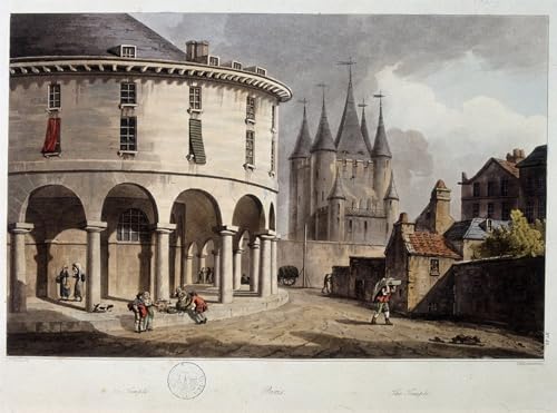 Affiche le Temple de Paris de Claude Nattes impression sur toile 60x90cm