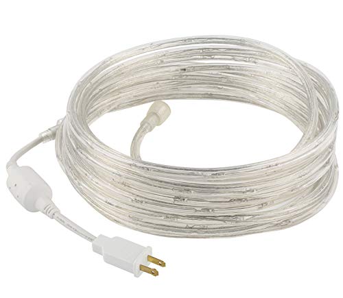 Tupkee Rope Light Warm Clear - 24 Feet (7.3 M), For Indoor And Outdoor Use - 10Mm Diameter - 288 Clear Incandescent Long Life Bulbs Decorative Rope Tube Lights - Pack Of 2 #TOP7