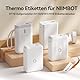 NIIMBOT Kabel Etiketten für D110 D11 D101 Etikettendrucker, 12.5x 109mm 65 Etiketten/Rolle, 1 Rolle Selbstklebender Etikettenband Thermo-Etikettenband für Zuhause, Büro, Schule, Blau