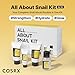 COSRX All About Snail Mucin Korean Skin Care Set, Mini Travel Essentials, Travel Size Gift Set with Snail Mucin Face Wash, Serum, Moisturizer & Eye Cream, Rejuvenating Kit