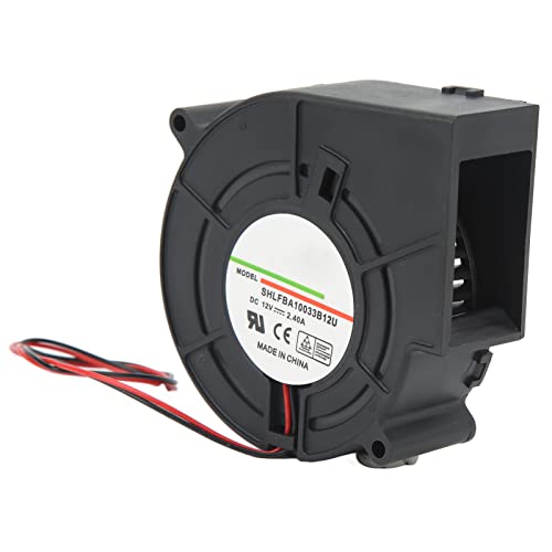 Ventilador de enfriamiento de turbo ventilador de escape de alta velocidad Ventilador centrífugo 4800 rpm 42.8cfm 62.4 mmh2o DC 12V 2.4a para enrutadores Impresoras Computadores