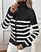 Bsubseach Striped Cropped Cardigan Sweater for Women Zip Up Lightweight Jacket Trendy Fall Outfits Spring Clothes Sweatshirts