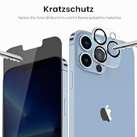 JETech Sichtschutz Schutzfolie für iPhone 13 Pro Max, 2+2 Stück – Ansicht 5