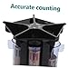 CAXUSD Novelty Coin Organizer Coin Counter Holder with Plastic Bucket Sleek Storage for Home Commercial Use