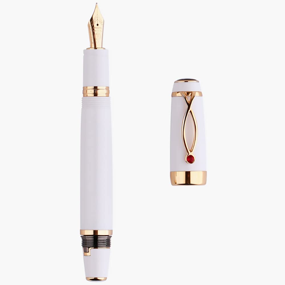 Amazon.com : X1 Retractable Fountain Pen White Resin, Iridium