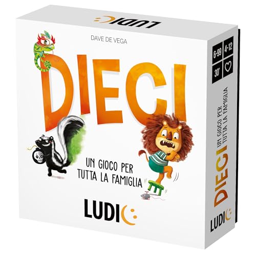 Ludic - Dieci - Juego de Sociedad para Toda la Familia, Multicolor