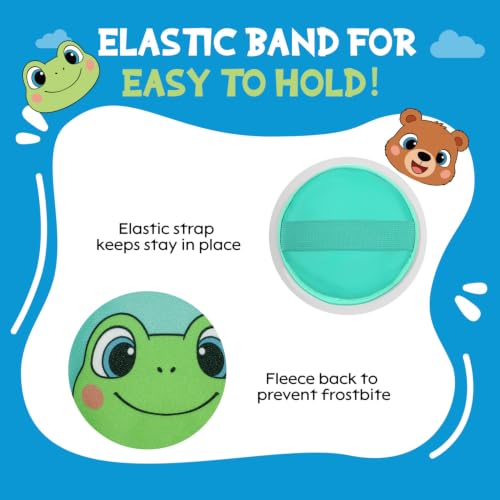 Image of Large Kids Ice Packs for Boo Boos with Strap, 3 Packs Cute Reusable Hot Cold Gel Packs for Kid's Fever,Pain Relief,Wisdom Teeth,First Aid and Neck, Head, Arms, Legs Injuries