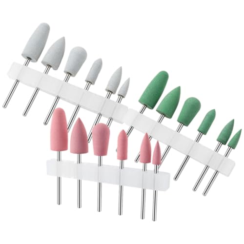 Brocas para taladro de uñas Zerodeko: set portátil de 18 piezas de acero inoxidable y silicona