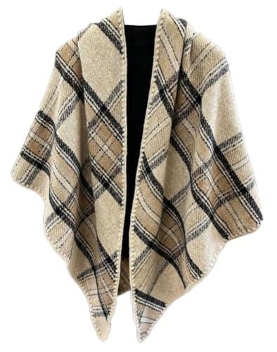 Women's Cashmere Shawl Wraps Open Front Poncho Cape Triangle Scarf Shoulder Cape Soft Warm Cover Up Cardigan 2025