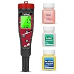 YINMIK Testeur de Chlore, pH Mètre Numérique de Chlore pH Sel Testeur Testeur de, pH Chlore TDS EC ORP Temp 0.1 Haute Précision Testeur Piscine Professionnel pour Piscines au Sel Hot Tub Aquariums