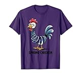 Spring Chicken Chicken On Pogo Stick Funny Chicken T-Shirt