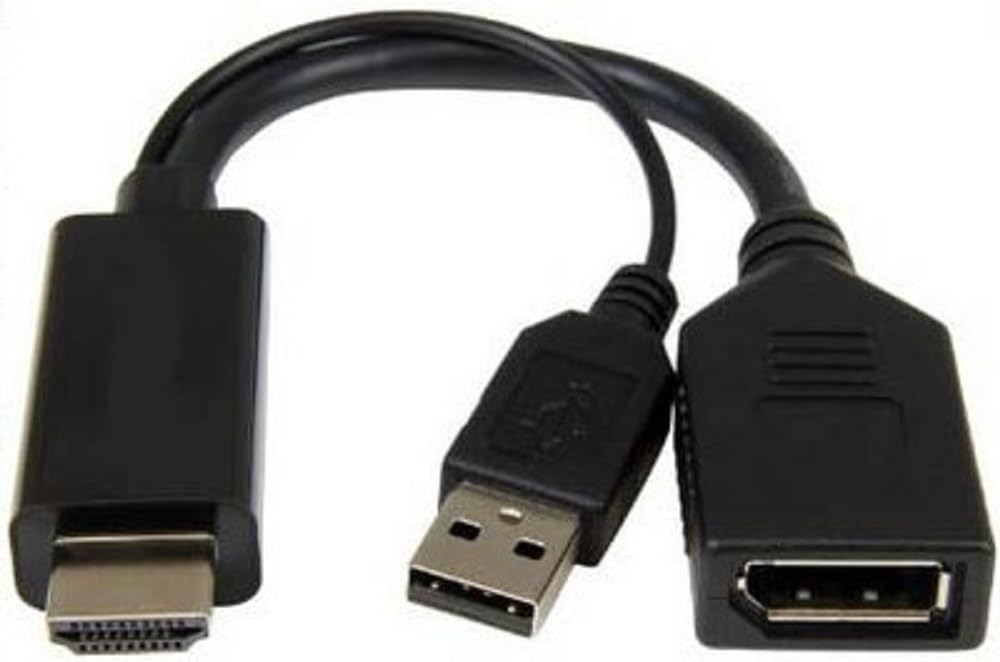 LINK Adapter Hdmi männlich - Displayport 1.2 weiblich mit 4k USB Anschluss für PC /