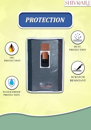 Image of Water Purifier Cover compatible with Aquaguard Copper Superio RO +UV /UF Blue PVC with Transparent Front & White Border | Scratch Resistant,Waterproof & Dustproof (48cm x 29cm x 32cm)