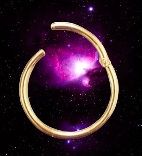 Ringe I Clicker I Piercing Nasenring Ohrring I 1,0 x 8 mm I 585 Massiv Gelbgold I Echtheit des Artikels - wie beschrieben - wird hiermit garantiert I 46011-8 I