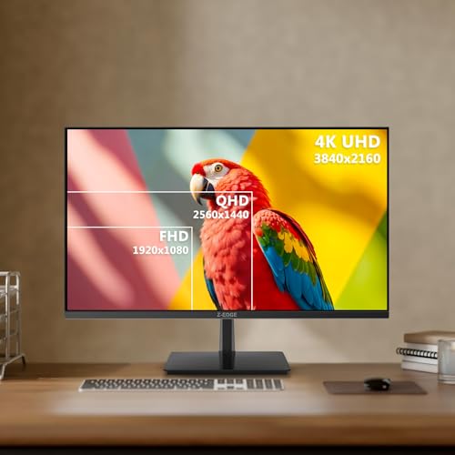 Image of 4K Monitor, Z-Edge 28 inch IPS Monitor, UHD 3840x2160 IPS Computer Monitor, 300 cd /m, 144Hz Refresh Rate, 1ms MPRT Response Time, U28I4K Ultra-Thin Bezel