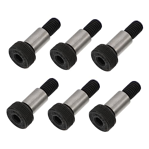 KICHOUSE 6pcs Shoulder Screws Set Plow Bolts Bolts and Nuts Kit Sheet Rock Screws Steel Home Supplies