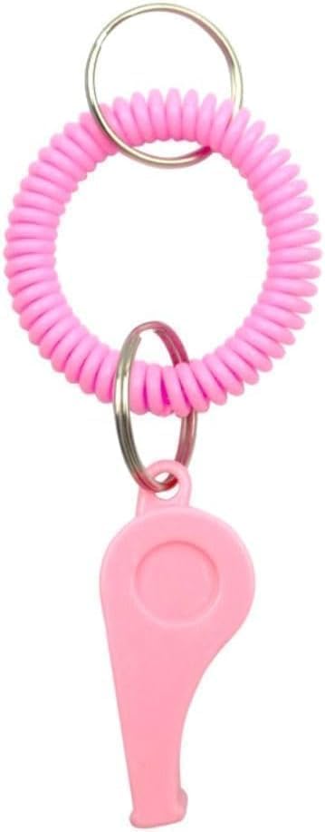 Silbato deportivo rosa con correa ajustable miniatura 1