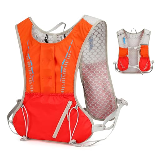 Mochila para Correr, Mochila de hidratación - Paquete reflexivo al Aire Libre,Mochila de hidratación Ligera con Correa ergonómica para el Hombro para Senderismo de esquí al Aire Libre