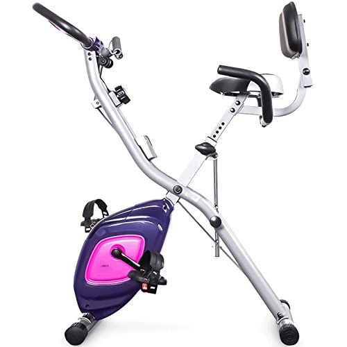 Image of Exercise Bike Folding Exercise Bike Magnetic Control Spinning Household Ultra-quiet Small Mini Weight-loss Bicycle Fitness Equipment
