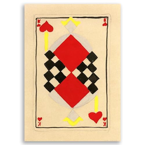 Tableau abstrait cubisme Design for a Playing Card impression sur toile 60x90cm