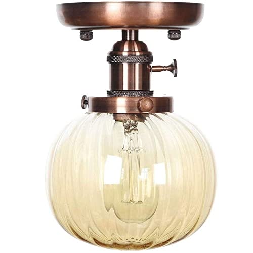 WQHPLMD Conceptual Retro Glass Lamp for Living Room, Dining and Other Spaces - V2