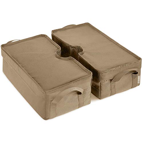 Rhino Detachable Umbrella Base Weight, 18' ~ Fits Any Offset, Cantilever & Any Outdoor Patio Umbrella Stand ~ Easy Set up (Beige)