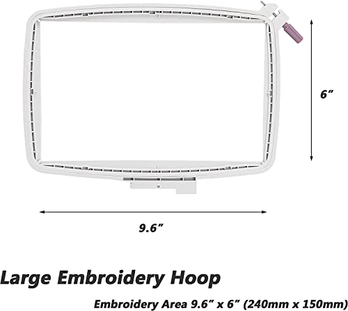 Sew Tech VK102 Large Embroidery Hoop For Husqvarna Viking Designer Diamond Deluxe Royale Ruby Topaz 50 40 Se Le Platinum 955E 950E Plus Etc. thumb #2