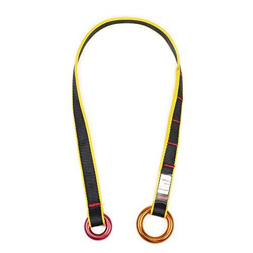 UBaymax Tree Arborist Friction Saver,Escalada de árboles Cambium Saver,Tree Arborist Climbing Rope,Cinturón de Eslinga para Trabajos de jardinería,35.4 Inch,Negro Cover