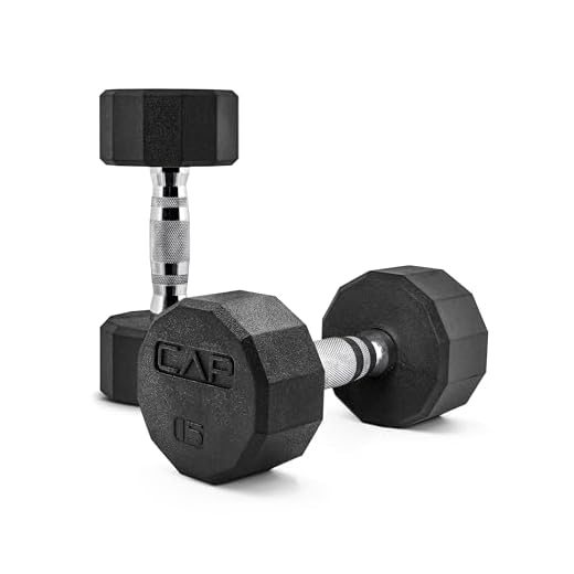 CAP Barbell SDPP-030 Color Coated Hex Dumbbell, Black, 15 pound, Pair