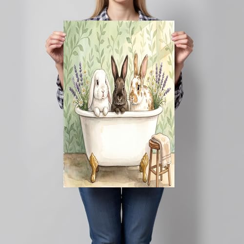 Cuadros de arte de pared conejo para llenar de ternura y alegría tu dormitorio 5