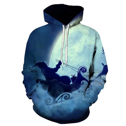 Sweat-shirt homme imprimé neige manches longues pour rester au chaud cet hiver
